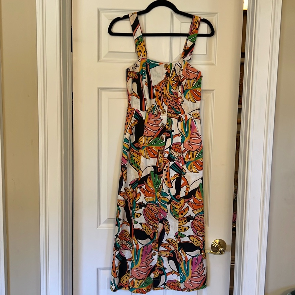 Farm Rio x small Tucan dress